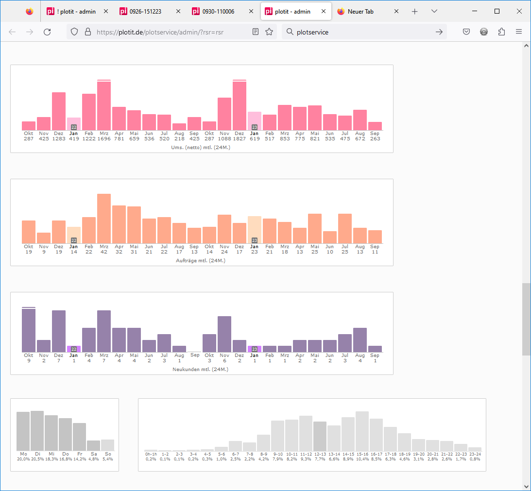 Report Umsatzentwicklung
